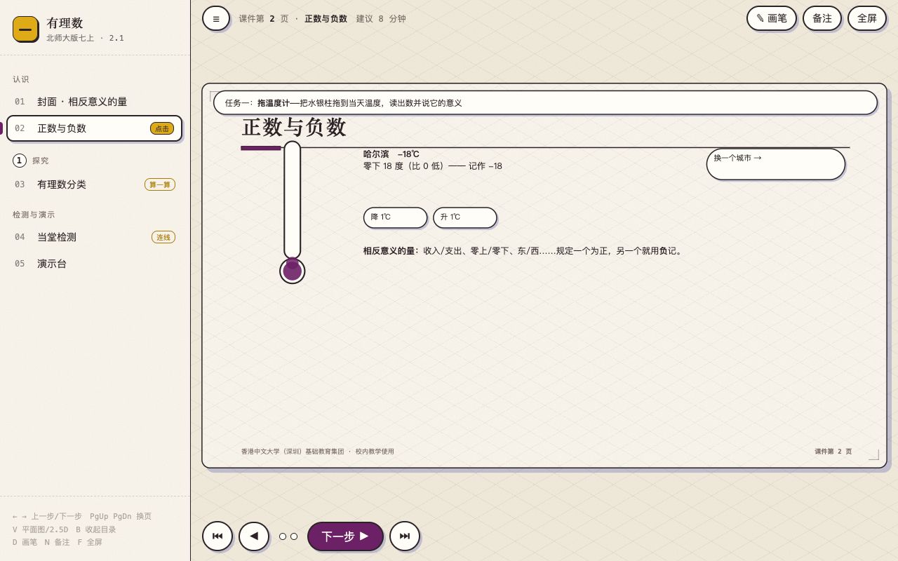 有理数 界面实拍